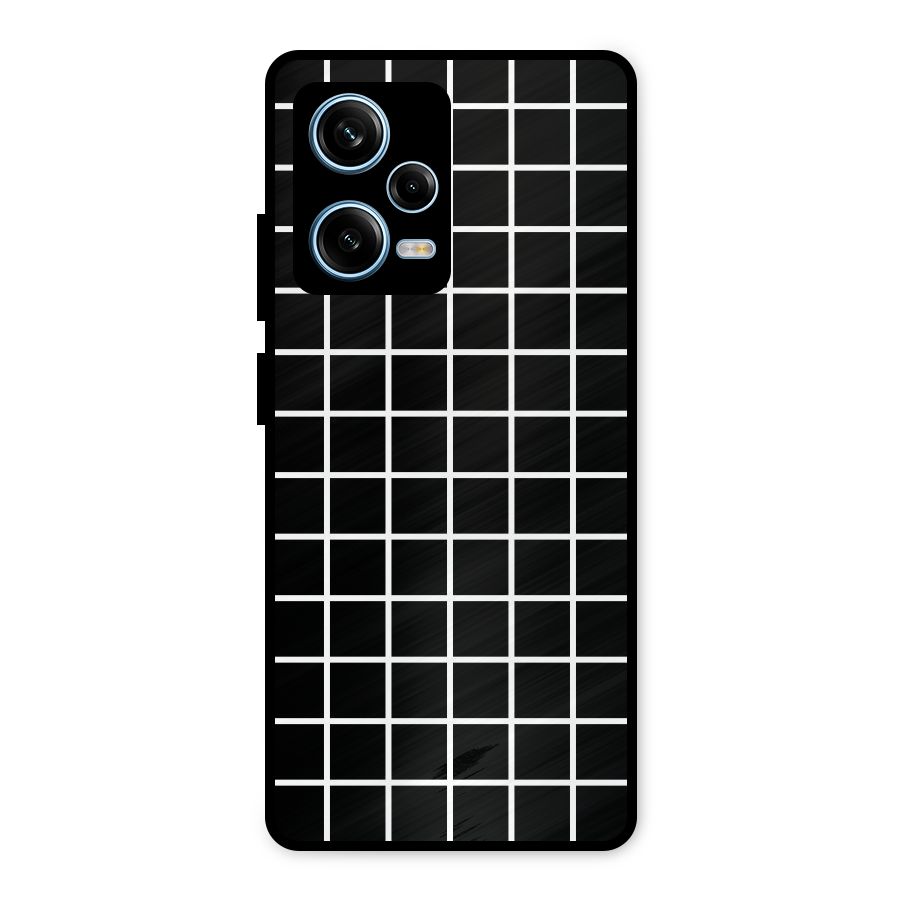 Square Puzzle Metal Back Case for Redmi Note 12 Pro