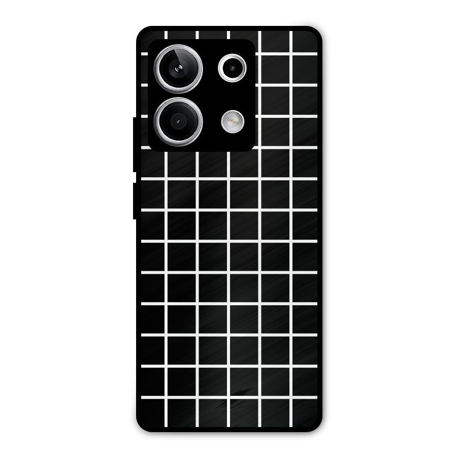 Square Puzzle Metal Back Case for Redmi Note 13 5G