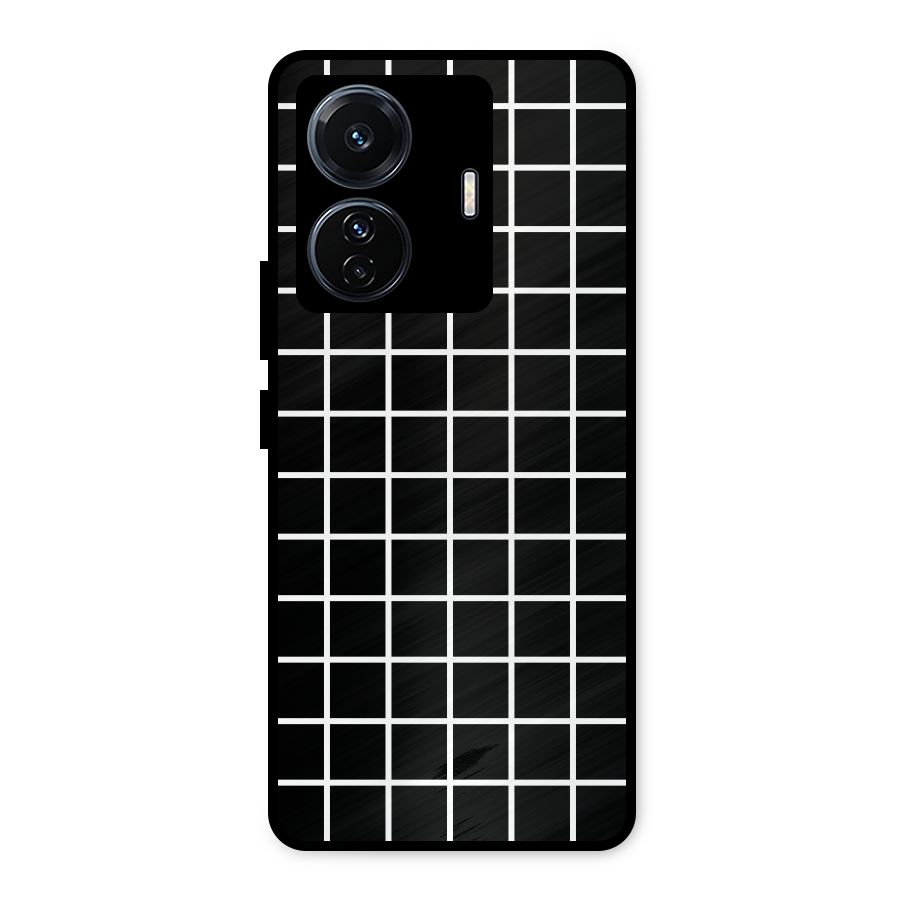 Square Puzzle Metal Back Case for Vivo T1 Pro
