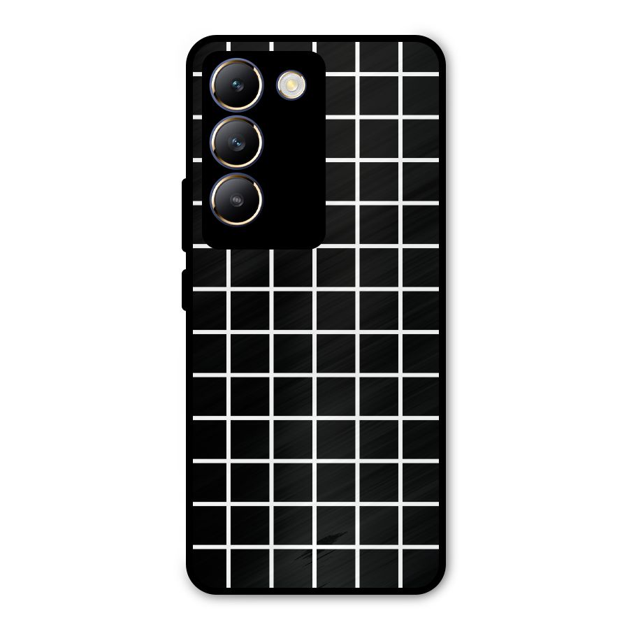 Square Puzzle Metal Back Case for Vivo T3 5G