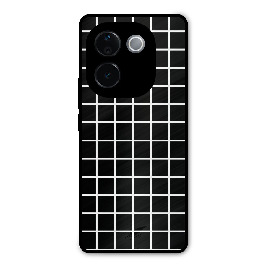 Square Puzzle Metal Back Case for Vivo T3 Pro