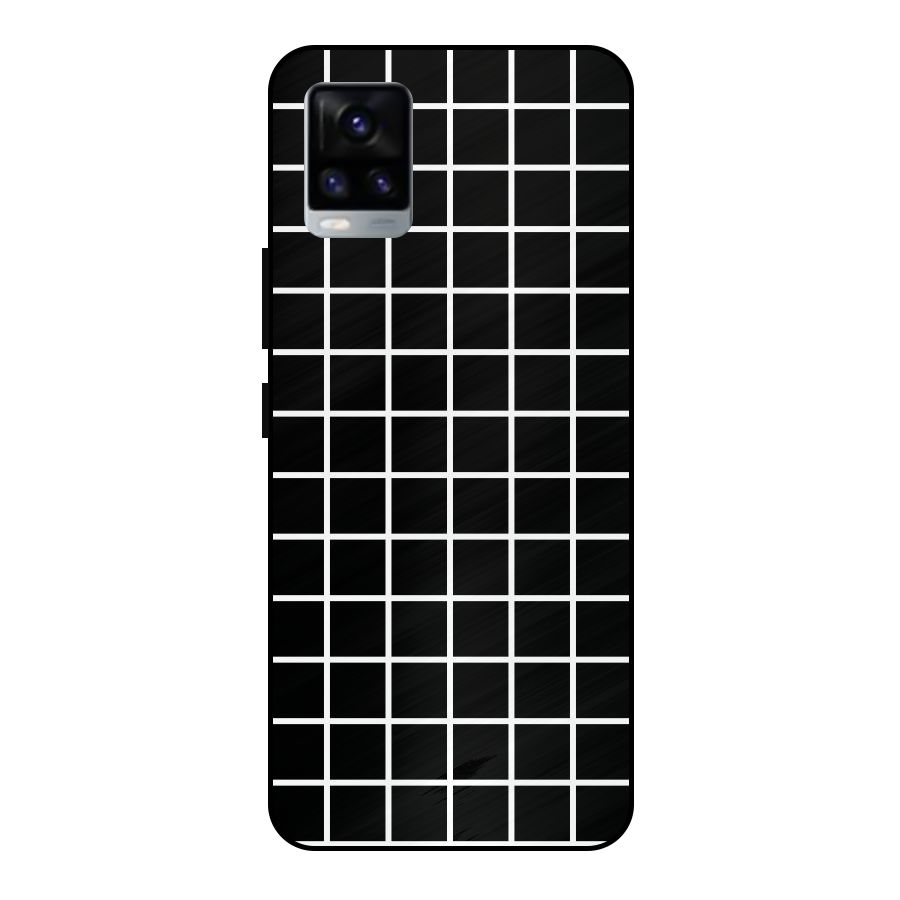 Square Puzzle Metal Back Case for Vivo V20 2021