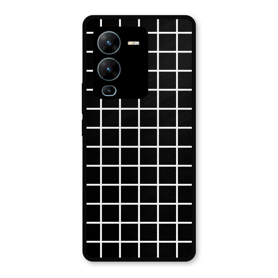 Square Puzzle Metal Back Case for Vivo V25 Pro