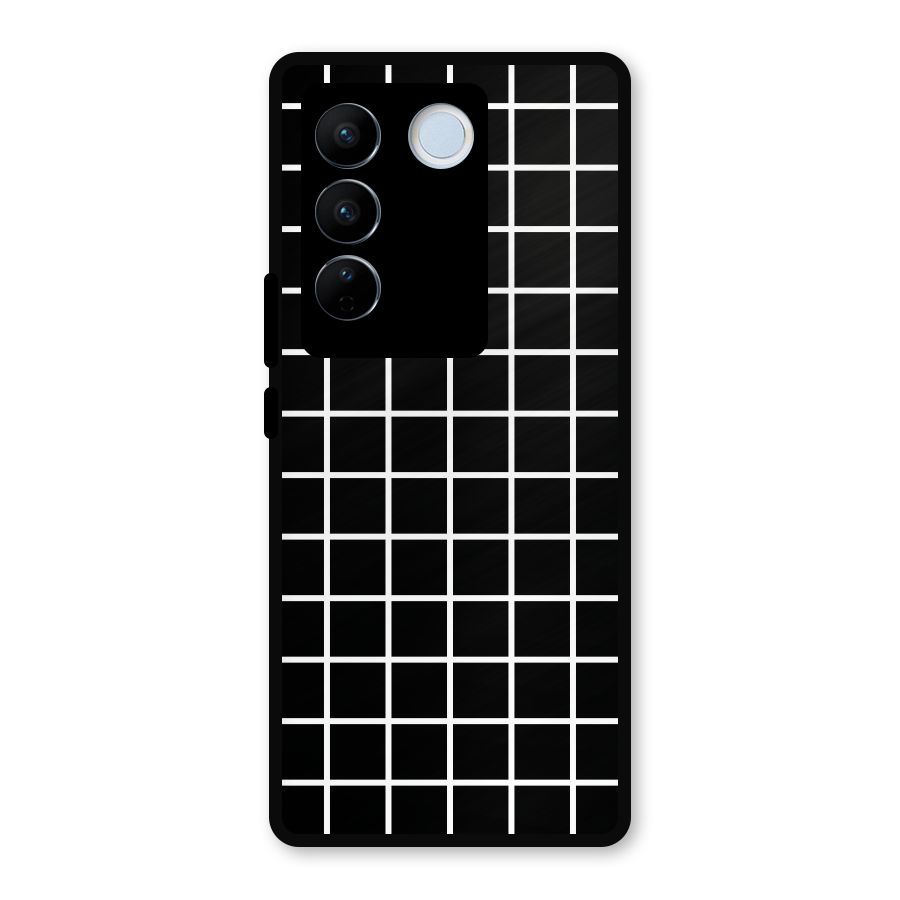 Square Puzzle Metal Back Case for Vivo V27 Pro