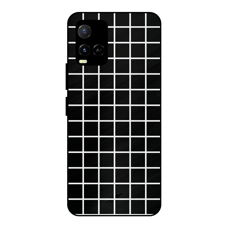 Square Puzzle Metal Back Case for Vivo Y21A