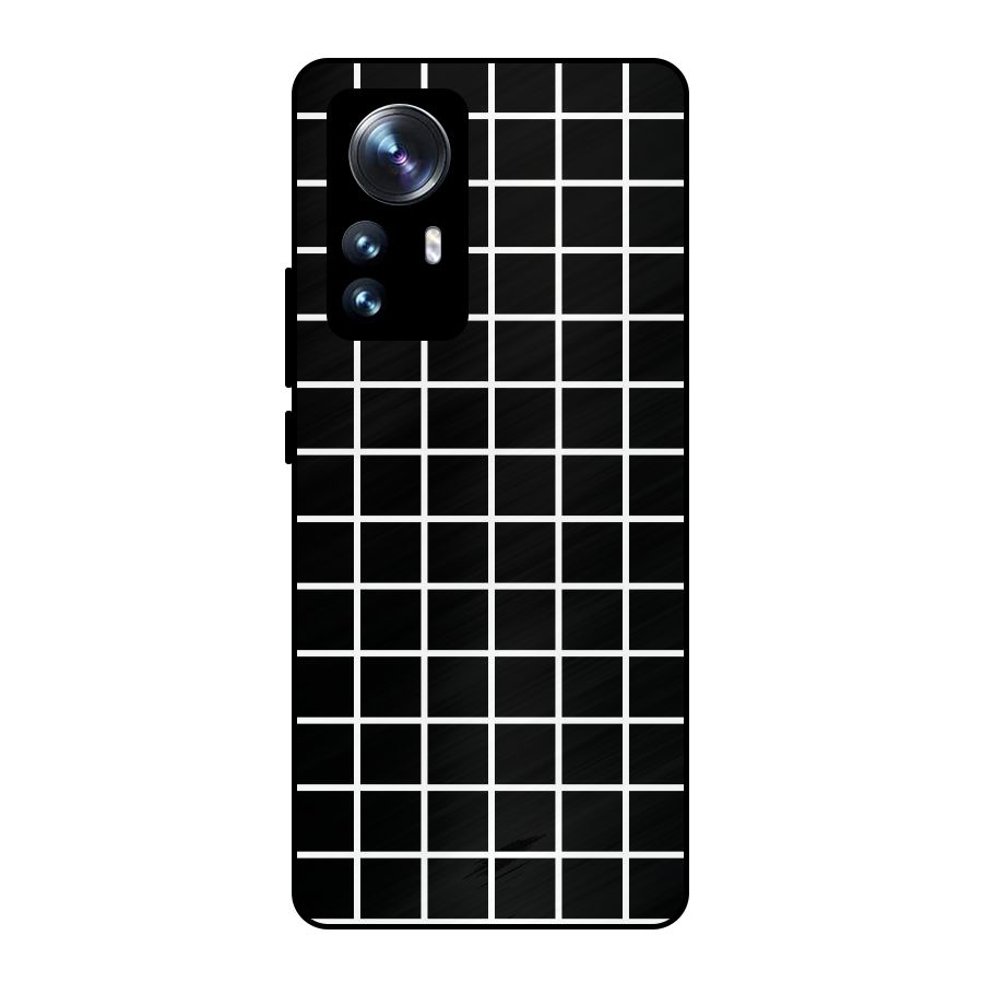 Square Puzzle Metal Back Case for Xiaomi 12 Pro