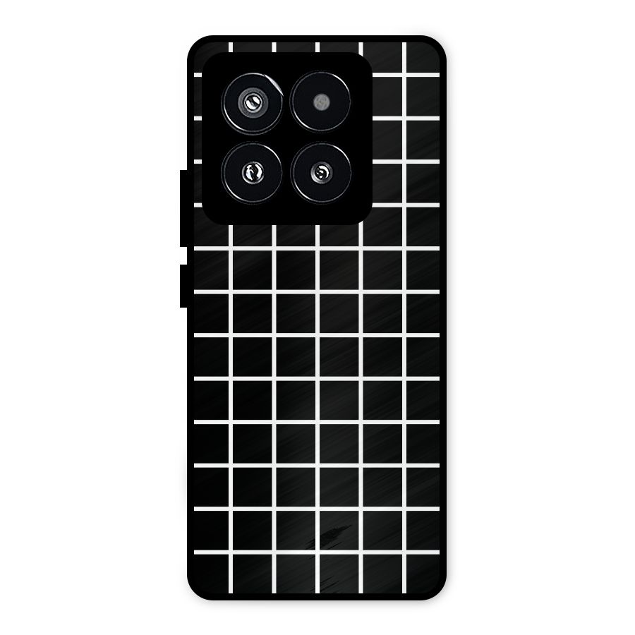 Square Puzzle Metal Back Case for Xiaomi 14 Pro