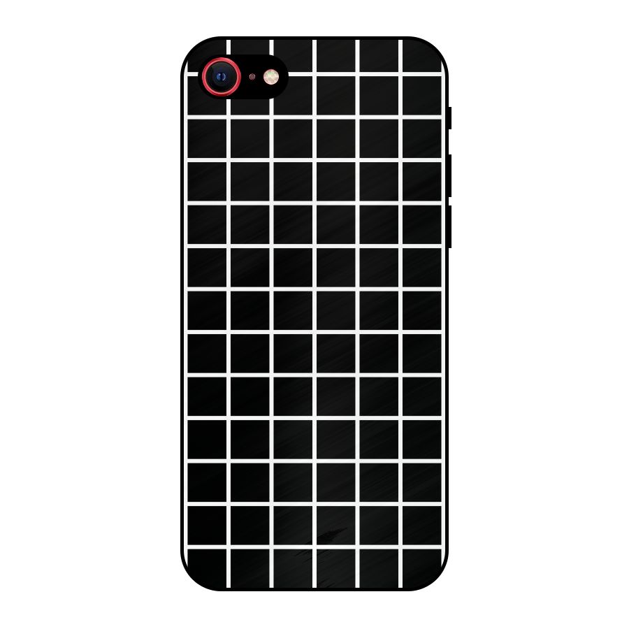 Square Puzzle Metal Back Case for iPhone SE 2020