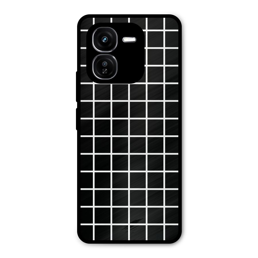 Square Puzzle Metal Back Case for iQOO Z9x
