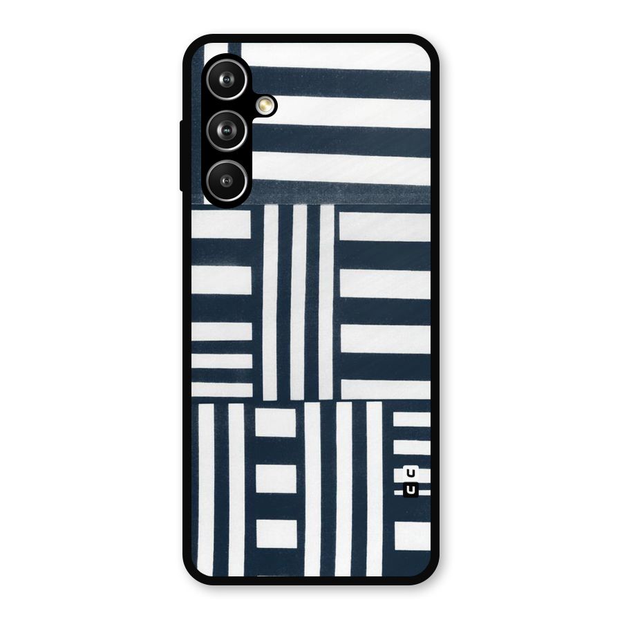 Square  Stripes Metal Back Case for Galaxy F54
