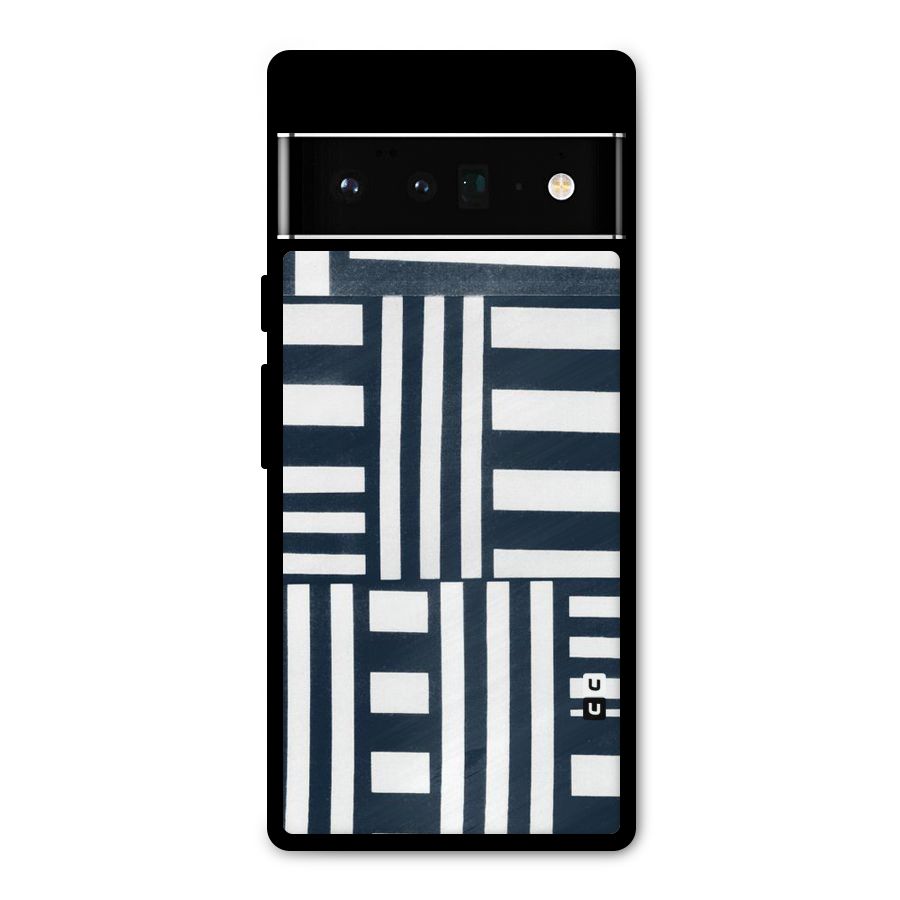 Square  Stripes Metal Back Case for Google Pixel 6 Pro