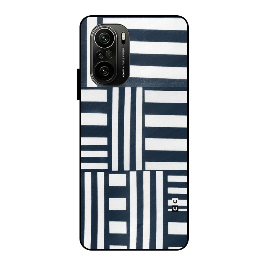 Square  Stripes Metal Back Case for Mi 11x