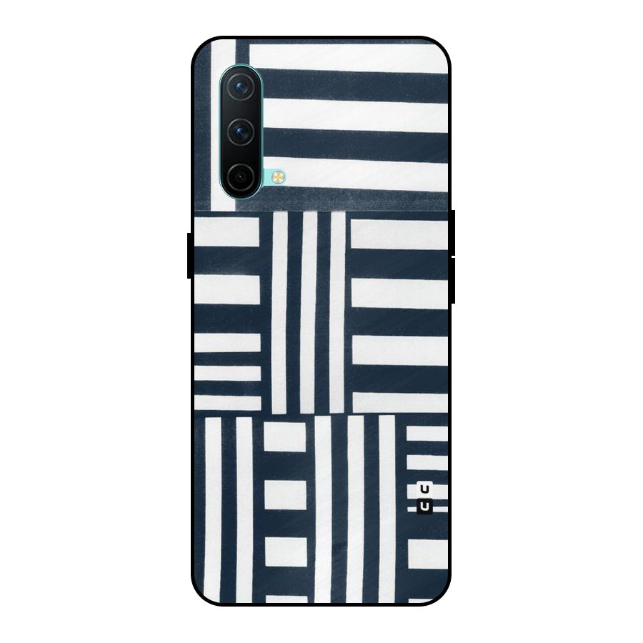 Square  Stripes Metal Back Case for OnePlus Nord CE 5G