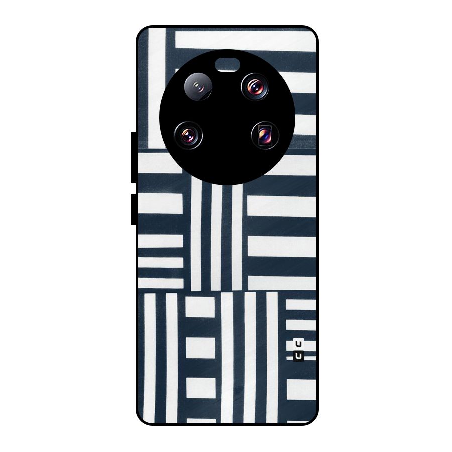 Square  Stripes Metal Back Case for Xiaomi 13 Ultra
