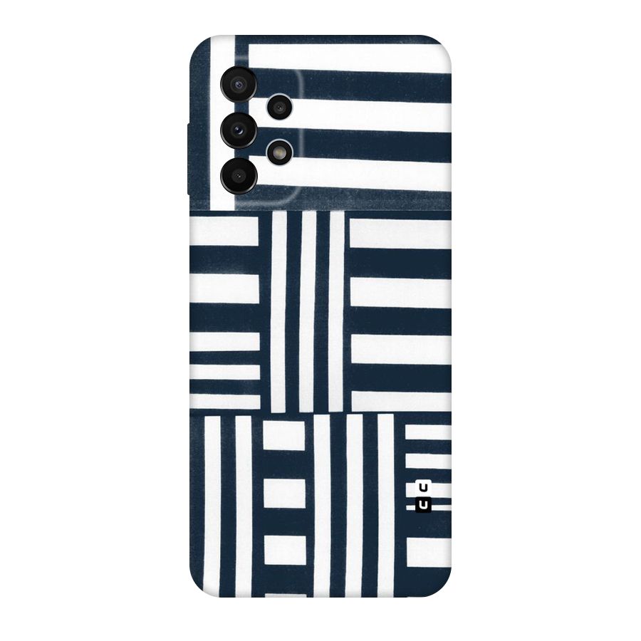 Square  Stripes Original Polycarbonate Back Case for Galaxy A23
