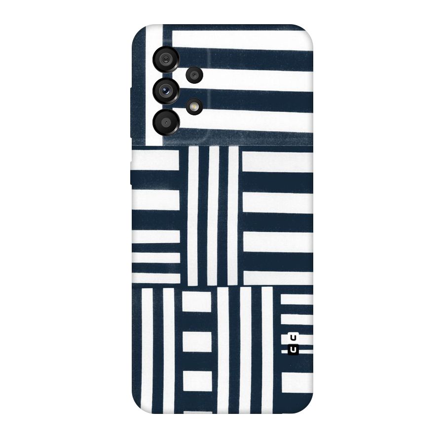 Square  Stripes Original Polycarbonate Back Case for Galaxy A73 5G