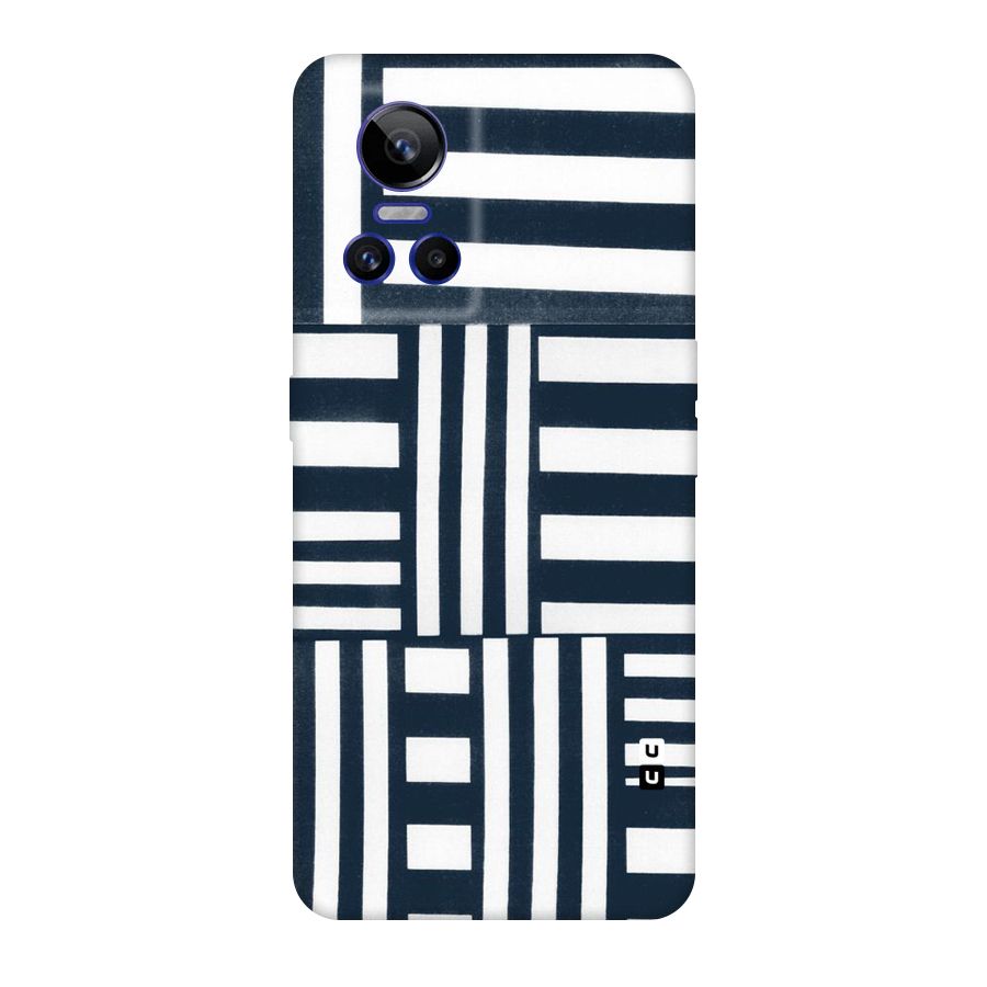 Square  Stripes Original Polycarbonate Back Case for Realme GT Neo 3