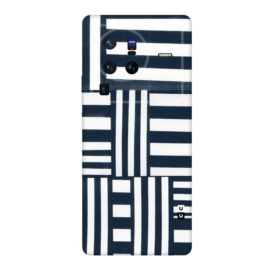 Square  Stripes Original Polycarbonate Back Case for Vivo X80