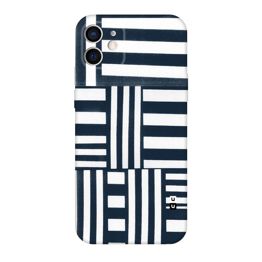Square  Stripes Original Polycarbonate Back Case for iPhone 12