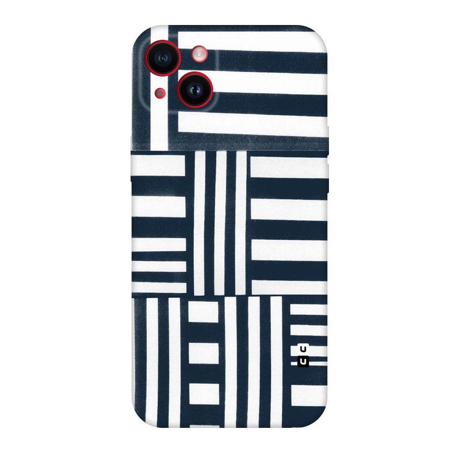 Square  Stripes Original Polycarbonate Back Case for iPhone 14 Plus
