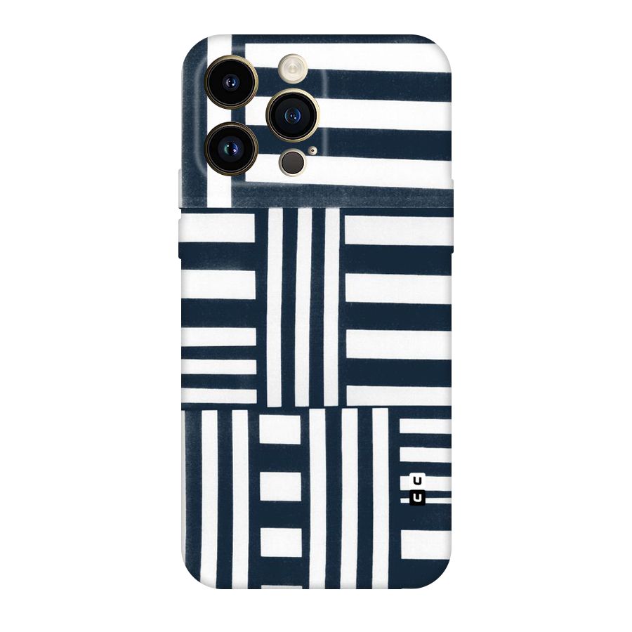 Square  Stripes Original Polycarbonate Back Case for iPhone 14 Pro Max