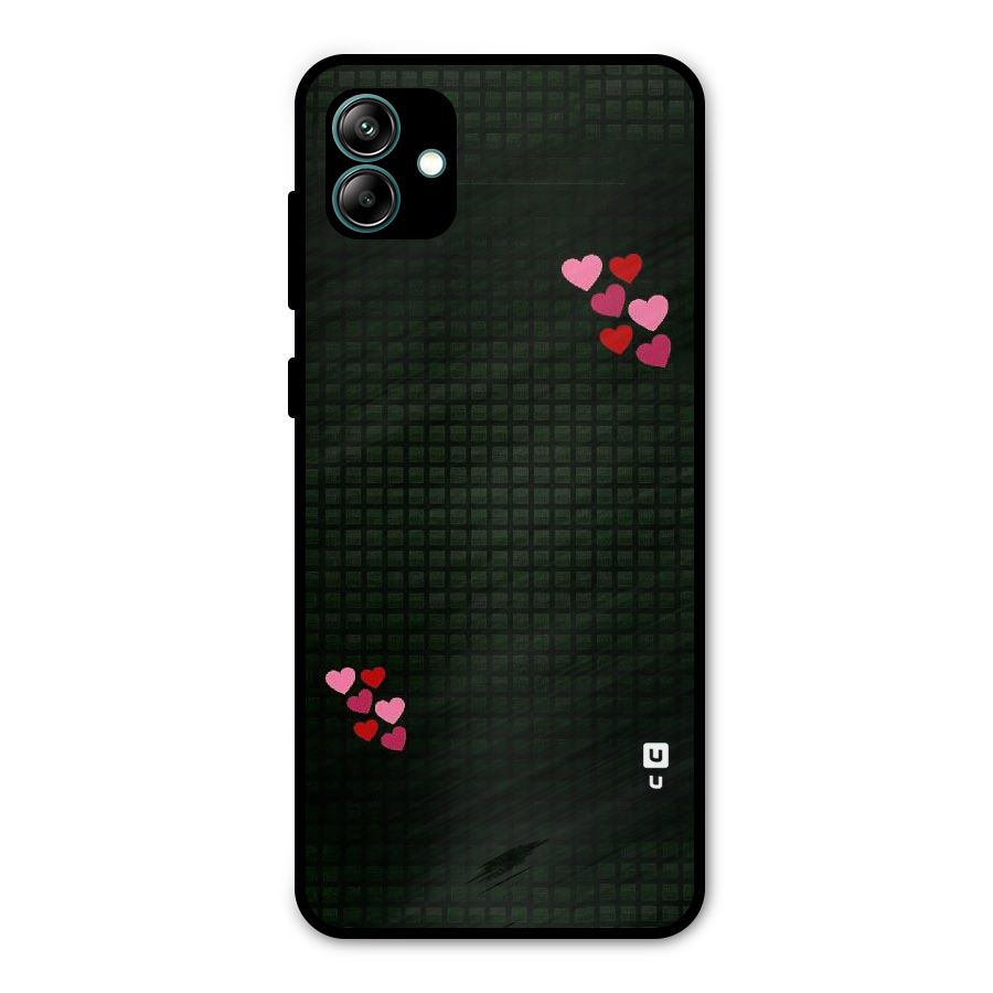Square and Hearts Metal Back Case for Galaxy A04