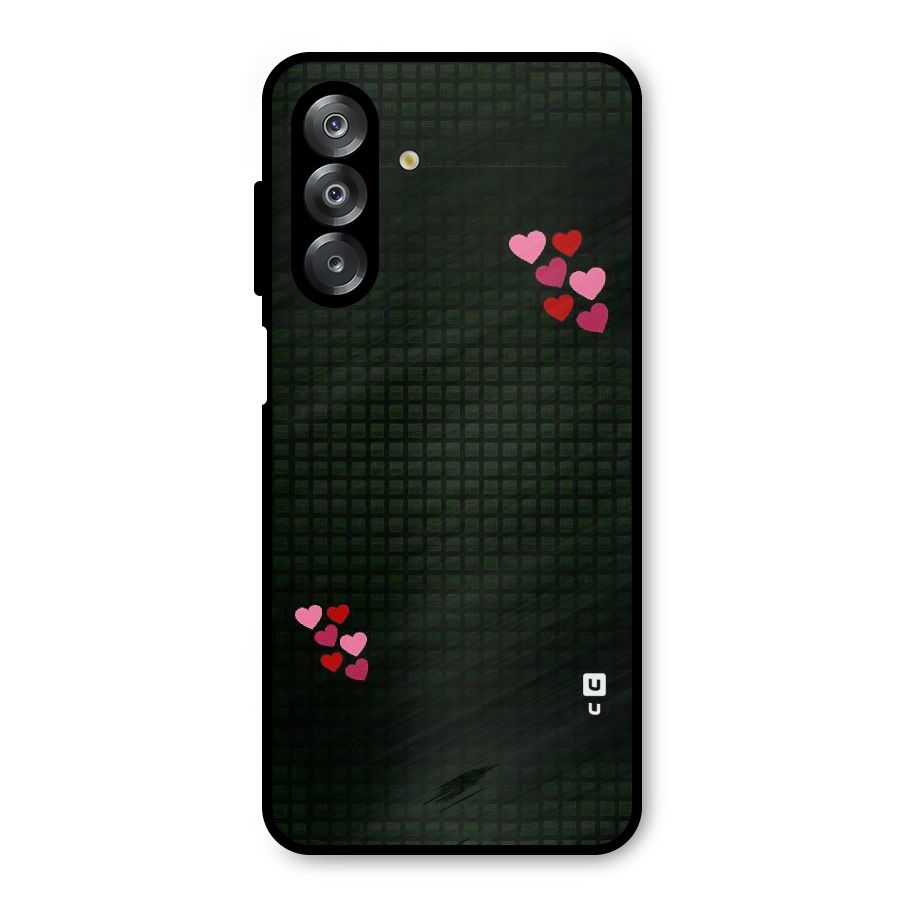 Square and Hearts Metal Back Case for Galaxy A26