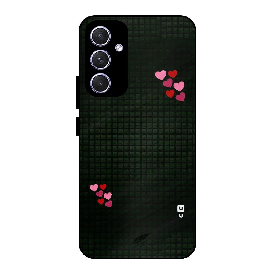 Square and Hearts Metal Back Case for Galaxy A54