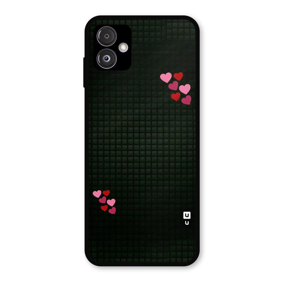 Square and Hearts Metal Back Case for Galaxy F14