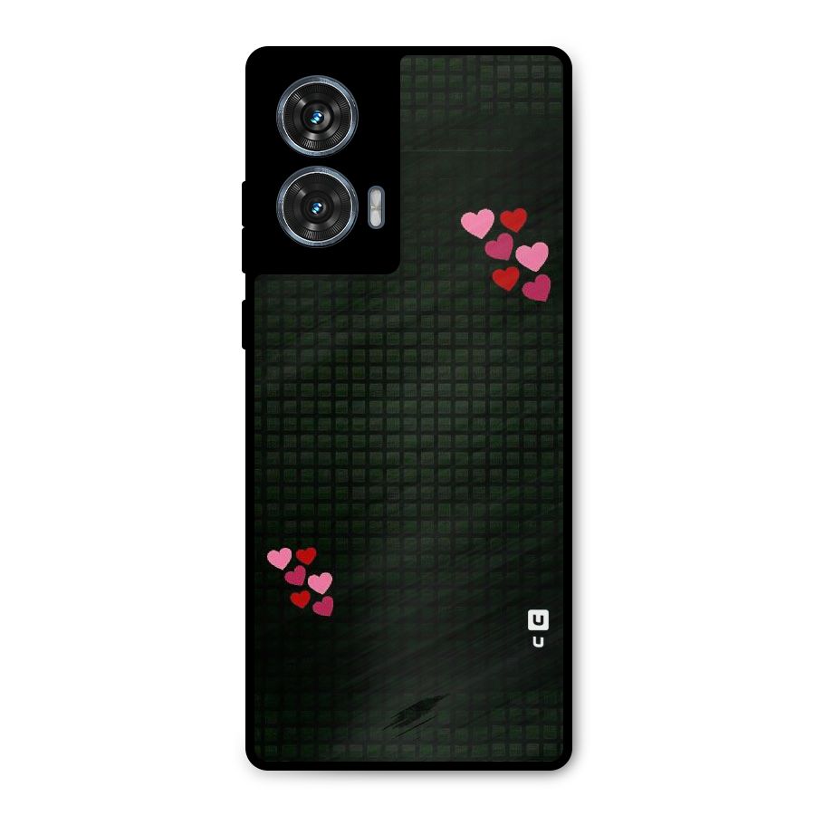 Square and Hearts Metal Back Case for Motorola G96