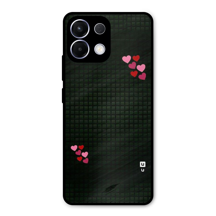 Square and Hearts Metal Back Case for Oppo K13
