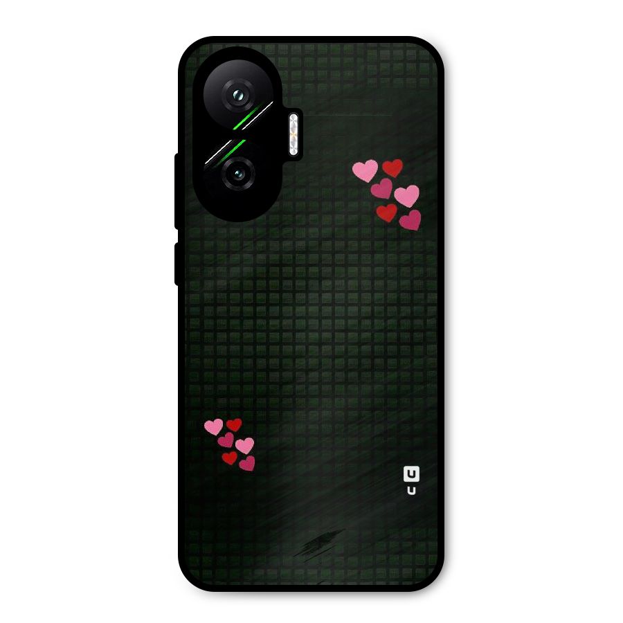 Square and Hearts Metal Back Case for Poco F7