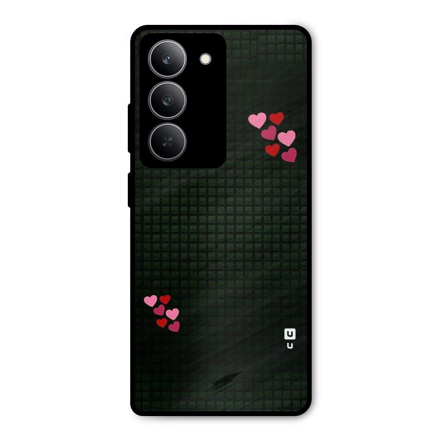 Square and Hearts Metal Back Case for Realme P3x