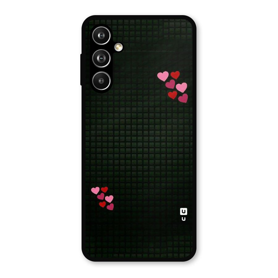 Square and Hearts Metal Back Case for Samsung Galaxy M54