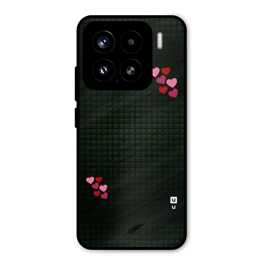 Square and Hearts Metal Back Case for Xiaomi 15
