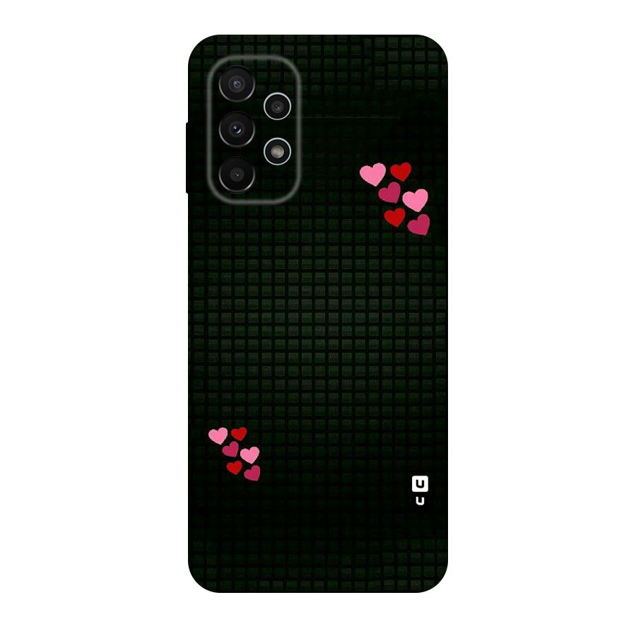 Square and Hearts Original Polycarbonate Back Case for Galaxy A23