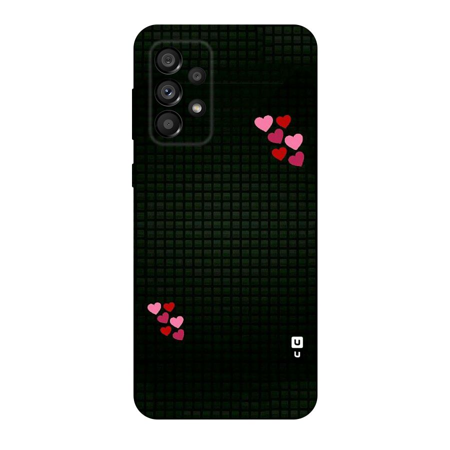 Square and Hearts Original Polycarbonate Back Case for Galaxy A73 5G