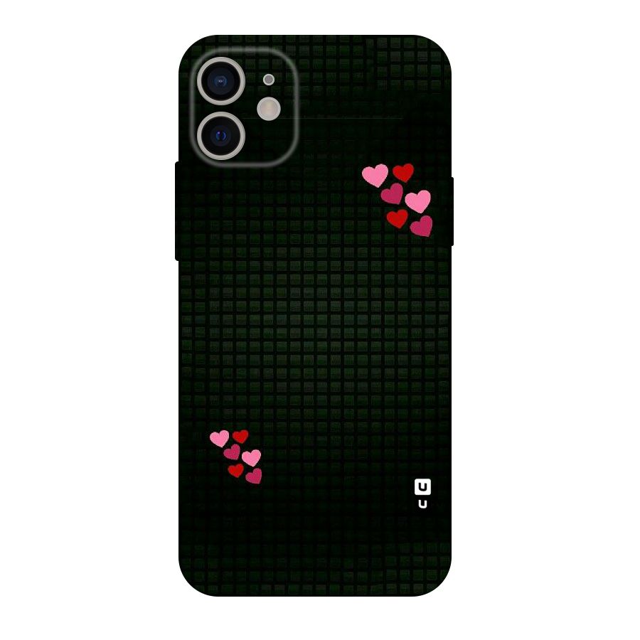 Square and Hearts Original Polycarbonate Back Case for iPhone 11