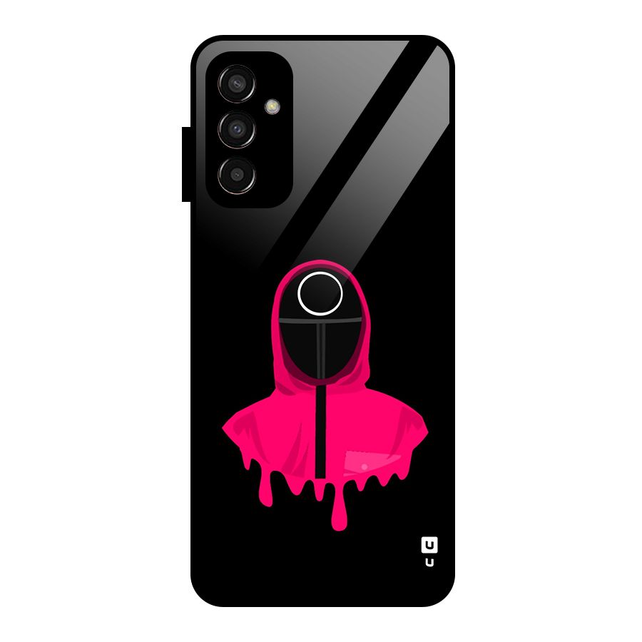 Squid Game Illustration Art Glass Back Case for Galaxy F13