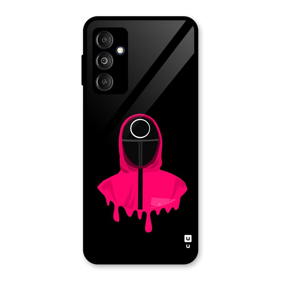 Squid Game Illustration Art Glass Back Case for Galaxy M14 5G