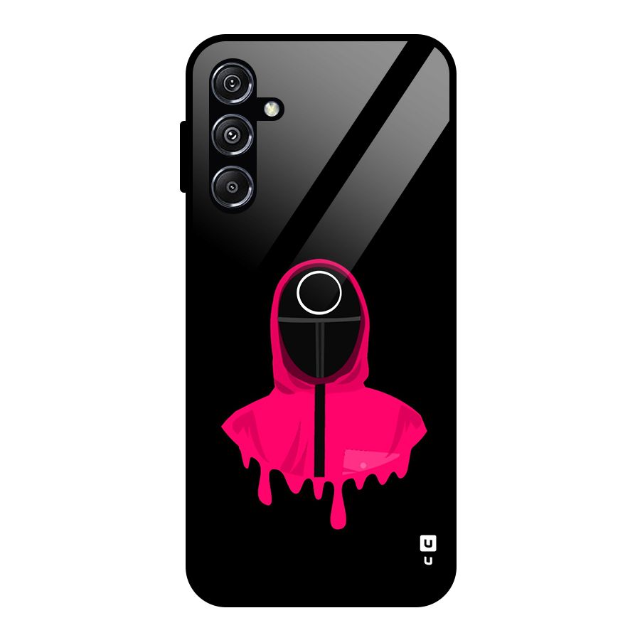Squid Game Illustration Art Glass Back Case for Galaxy M34 5G