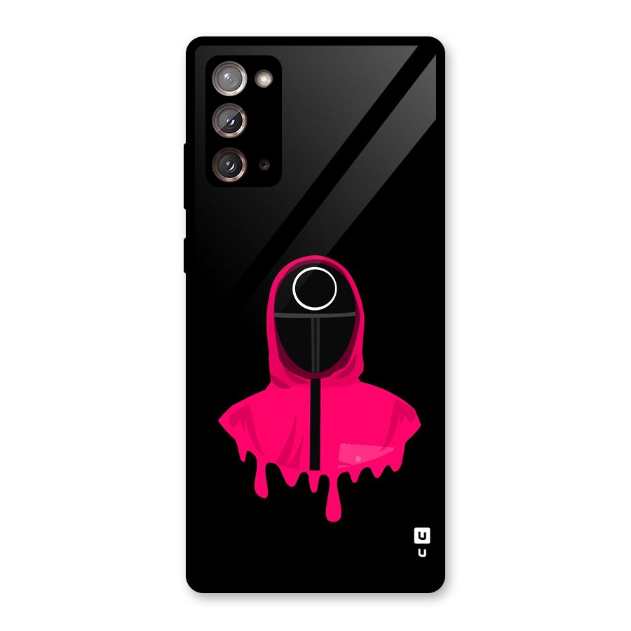 Squid Game Illustration Art Glass Back Case for Galaxy Note 20