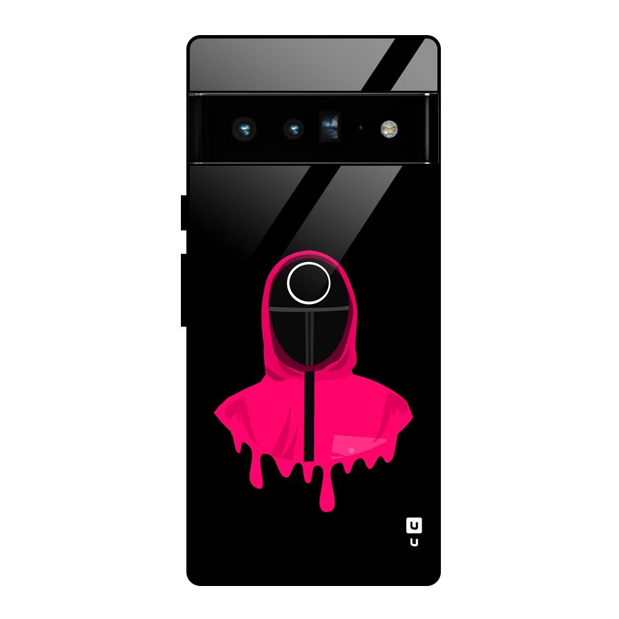 Squid Game Illustration Art Glass Back Case for Google Pixel 6 Pro