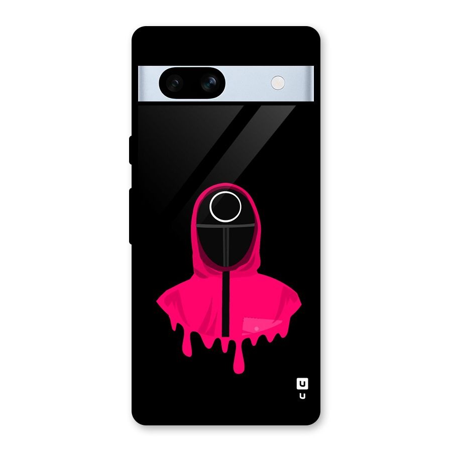 Squid Game Illustration Art Glass Back Case for Google Pixel 7a