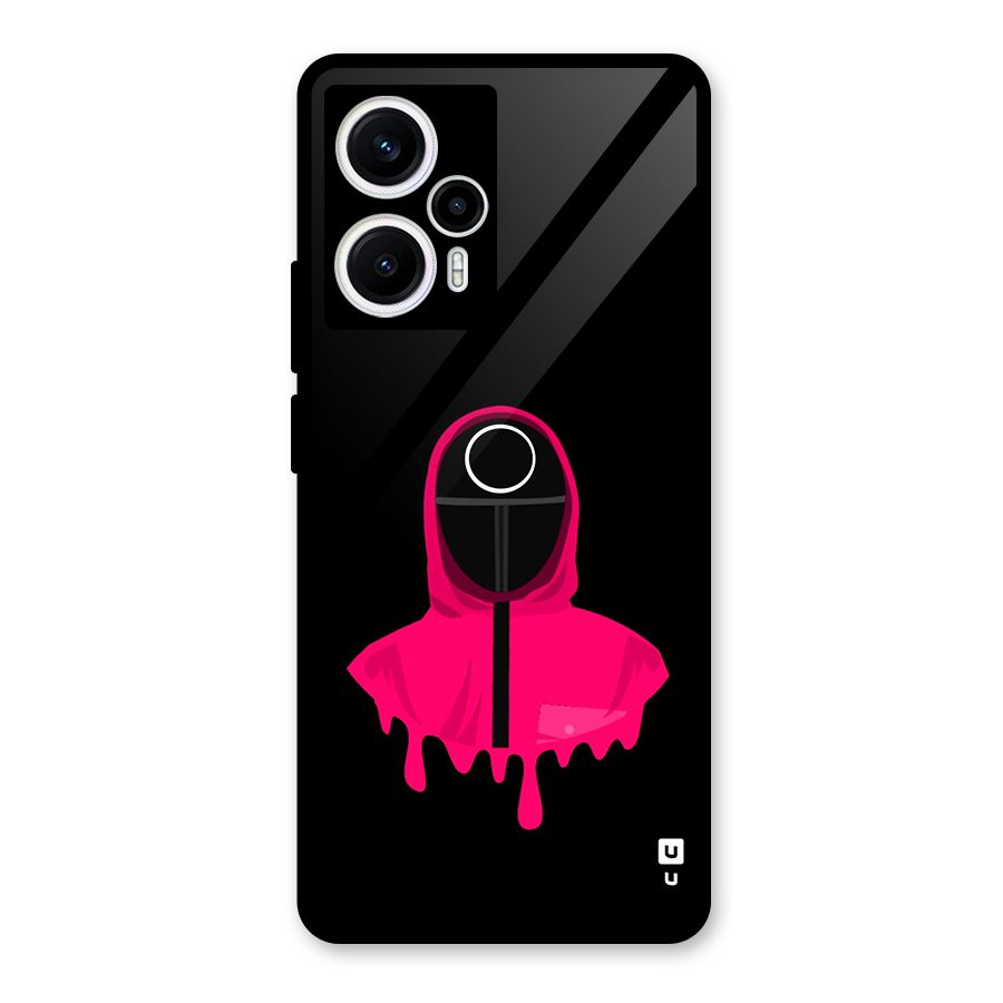 Squid Game Illustration Art Glass Back Case for Poco F5