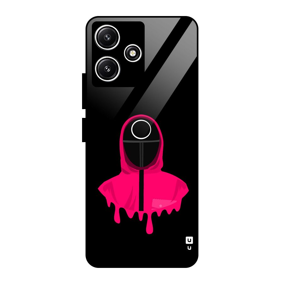 Squid Game Illustration Art Glass Back Case for Poco M6 Pro