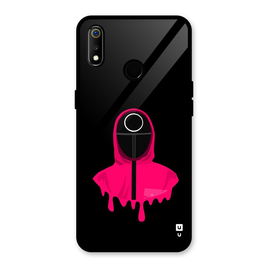 Squid Game Illustration Art Glass Back Case for Realme 3