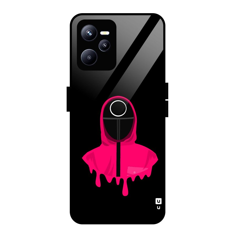 Squid Game Illustration Art Glass Back Case for Realme C35