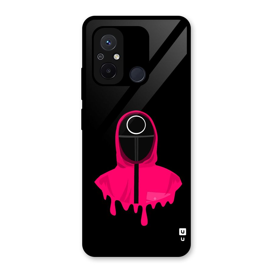 Squid Game Illustration Art Glass Back Case for Redmi 12C