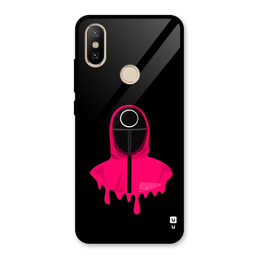 Squid Game Illustration Art Glass Back Case for Redmi A2